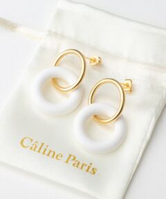 Caline Paris vintageリングピアス