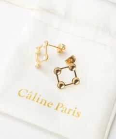 Caline Paris 変形squareピアス