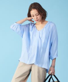 Rouge vif la cle / ルージュ・ヴィフ ラクレ シャツ・ブラウス | ギャザースキッパーブラウス