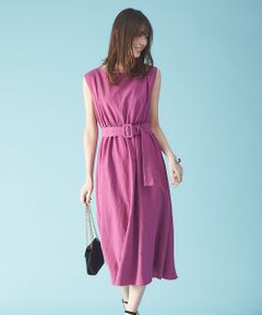 Rouge vif la cle / ルージュ・ヴィフ ラクレ ワンピース | リネン混ロングワンピース