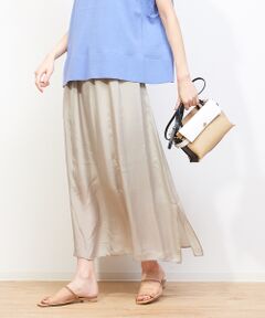 Rouge vif la cle / ルージュ・ヴィフ ラクレ ロング・マキシ丈スカート | キュプラギャザースカート