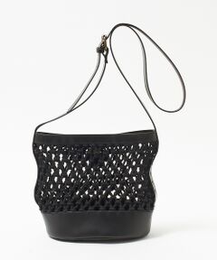 Rouge vif la cle / ルージュ・ヴィフ ラクレ ショルダーバッグ | 【MAISON N.H PARIS 】コットン×レザーコンビショルダーバッグ