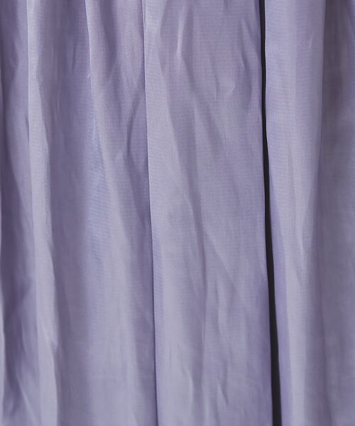Rouge vif la cle / ルージュ・ヴィフ ラクレ ロング・マキシ丈スカート | レザーライクサテンギャザースカート | 詳細2