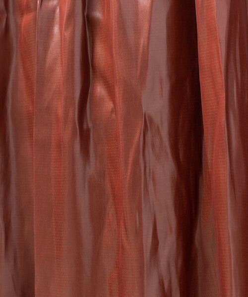 Rouge vif la cle / ルージュ・ヴィフ ラクレ ロング・マキシ丈スカート | レザーライクサテンギャザースカート | 詳細13