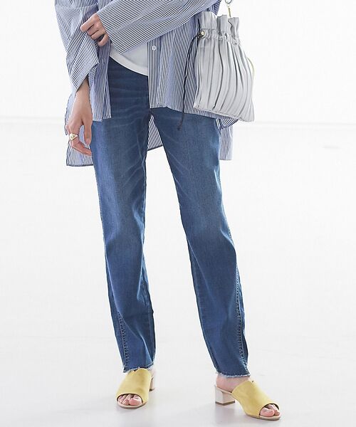 Mylanka 切りっぱなし風デニムパンツ デニムパンツ Rouge Vif La Cle ルージュ ヴィフ ラクレ ファッション通販 タカシマヤファッションスクエア