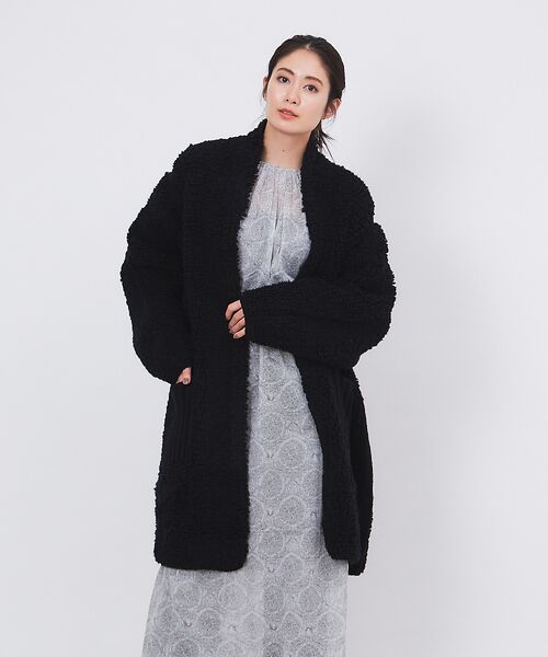 ファッションの WINTER VENITコート KNIT PILE チェスターコート