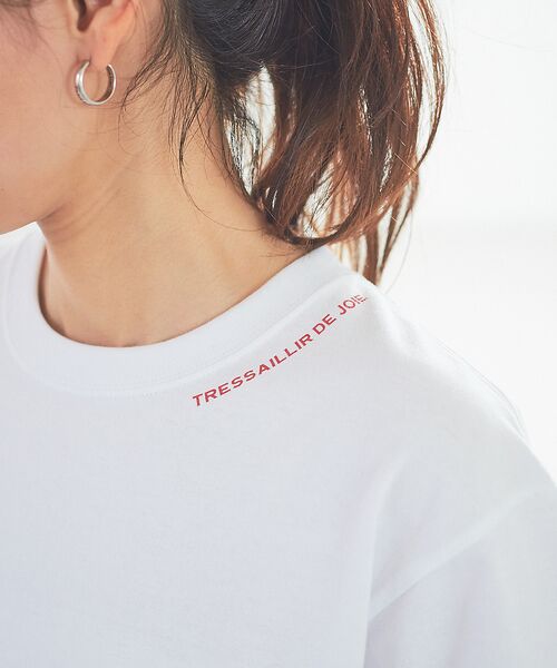 Rouge vif la cle / ルージュ・ヴィフ ラクレ Tシャツ | ネック&バックロゴ半袖Tシャツ | 詳細4