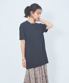 ピースダイコットンチュニックTシャツ