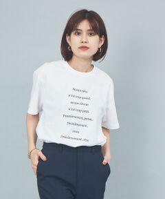 フロントバックネックプリントTシャツ