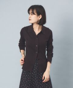 Rouge vif la cle / ルージュ・ヴィフ ラクレ カーディガン・ボレロ | 【アンサンブル対応】ワイドリブポロニットカーディガン