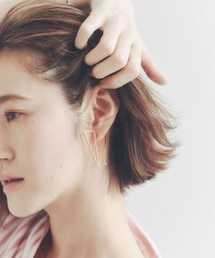 【sauvage peau】メタル変形デザインピアス