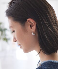 【sauvage peau 】メタルドロップピアス