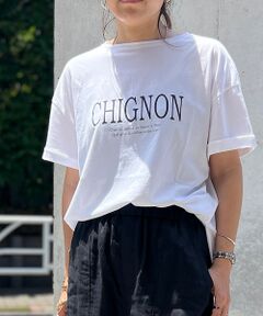 CHGNON　ロゴターンバッグTシャツ