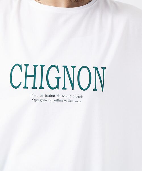 Rouge vif la cle / ルージュ・ヴィフ ラクレ Tシャツ | CHGNON　ロゴターンバッグTシャツ | 詳細4