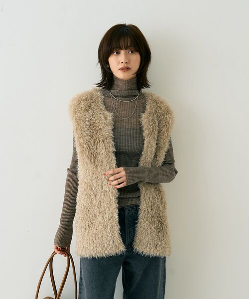 Rouge vif la cle / ルージュ・ヴィフ ラクレ ニット・セーター | シアータートルネックリブニット | 詳細19