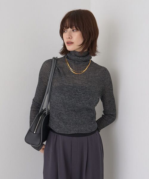 Rouge vif la cle / ルージュ・ヴィフ ラクレ ニット・セーター | シアータートルネックリブニット | 詳細23