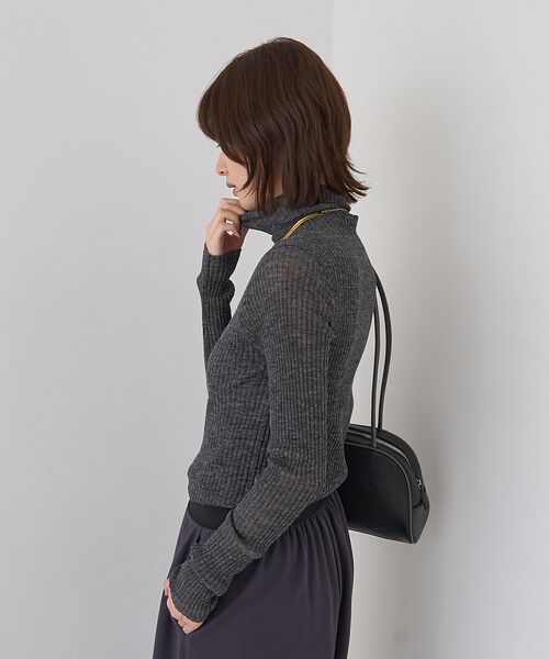 Rouge vif la cle / ルージュ・ヴィフ ラクレ ニット・セーター | シアータートルネックリブニット | 詳細24