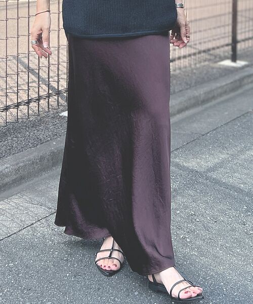 Rouge vif la cle / ルージュ・ヴィフ ラクレ ロング・マキシ丈スカート | 【大人気定番アイテム新色登場】バイヤスロングナロースカート | 詳細20