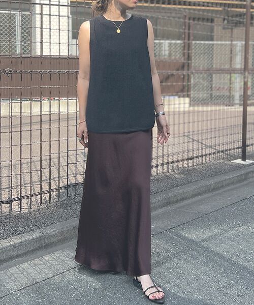 Rouge vif la cle / ルージュ・ヴィフ ラクレ ロング・マキシ丈スカート | 【大人気定番アイテム新色登場】バイヤスロングナロースカート | 詳細27