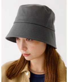 Rouge vif la cle / ルージュ・ヴィフ ラクレ ハット | 【RUBEN/ルーベン】フェイクレザーバケットハット/RUS-8211