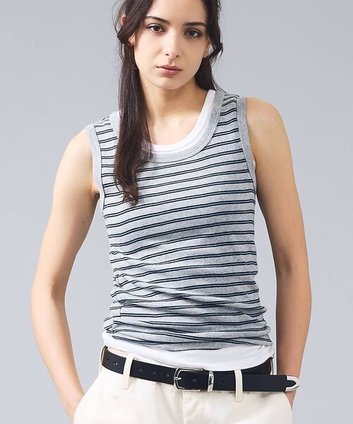 Rouge vif la cle / ルージュ・ヴィフ ラクレ キャミソール・チューブトップ | 【Robert P.Miller/ロバートピーミラー】パネルリブタンクトップ【W（グレー系その他1）