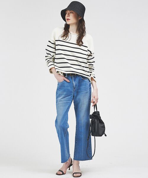 Rouge vif la cle / ルージュ・ヴィフ ラクレ ニット・セーター | 【TRICOTS JEAN MARC】ボートネック ボーダーニットプルオーバー | 詳細13