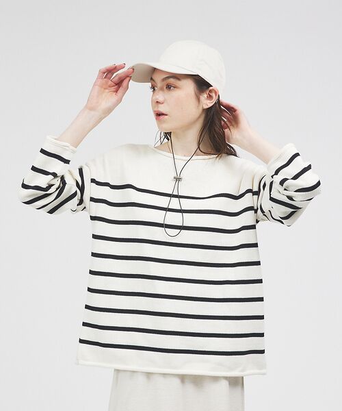 Rouge vif la cle / ルージュ・ヴィフ ラクレ ニット・セーター | 【TRICOTS JEAN MARC】ボートネック ボーダーニットプルオーバー | 詳細14