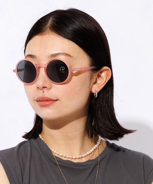 Rouge vif la cle/ルージュ・ヴィフ ラクレ 【IZIPIZI】サングラス / ラウンド / UVカット / #G ピンク F Rouge vif la cle/ルージュ・ヴィフ ラクレ 【IZIPIZI】サングラス / ラウンド / UVカット / #G ピンク F