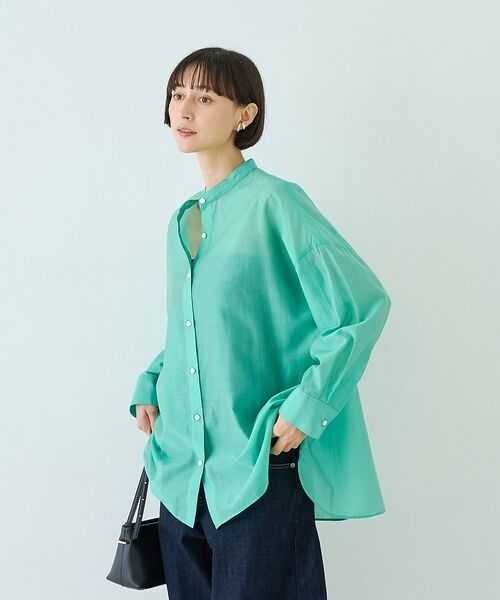 Rouge vif la cle / ルージュ・ヴィフ ラクレ シャツ・ブラウス | 【店舗限定】ナチュラルオーガンジーシアーシャツ | 詳細2