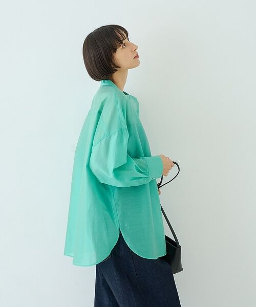 Rouge vif la cle / ルージュ・ヴィフ ラクレ シャツ・ブラウス | 【店舗限定】ナチュラルオーガンジーシアーシャツ | 詳細3