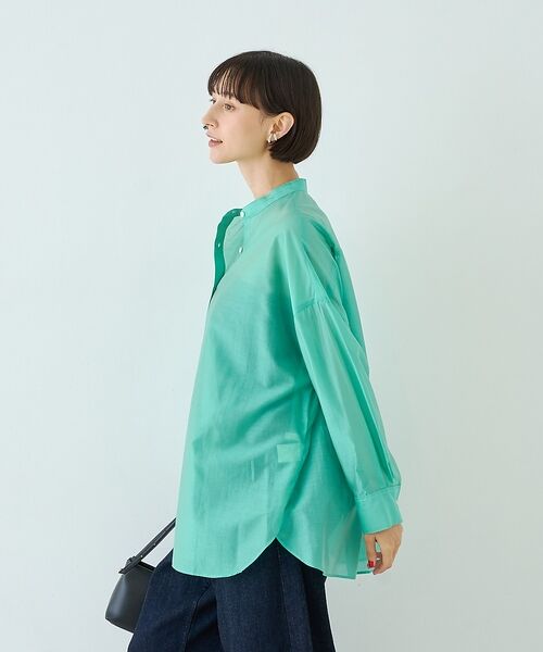 Rouge vif la cle / ルージュ・ヴィフ ラクレ シャツ・ブラウス | 【店舗限定】ナチュラルオーガンジーシアーシャツ | 詳細5