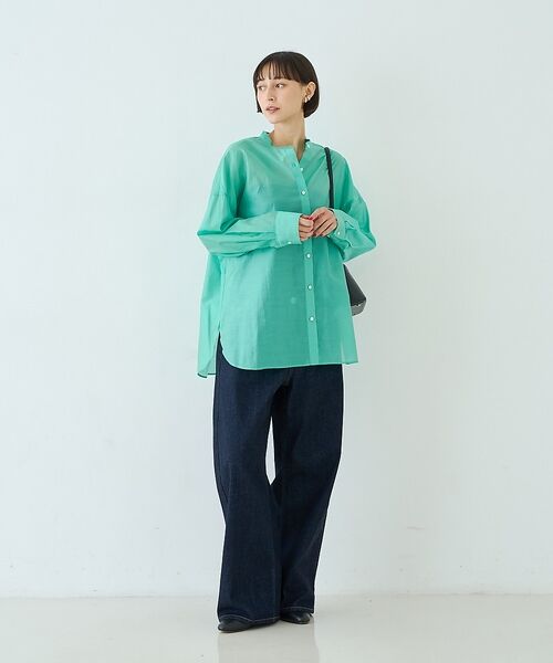 Rouge vif la cle / ルージュ・ヴィフ ラクレ シャツ・ブラウス | 【店舗限定】ナチュラルオーガンジーシアーシャツ | 詳細7
