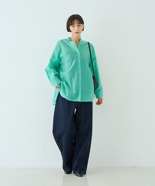 Rouge vif la cle / ルージュ・ヴィフ ラクレ シャツ・ブラウス | 【店舗限定】ナチュラルオーガンジーシアーシャツ | 詳細8