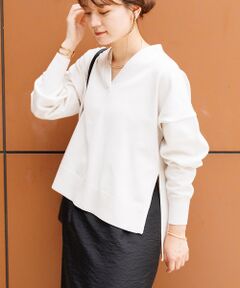 Rouge vif la cle / ルージュ・ヴィフ ラクレ ニット・セーター | サイドスリット Ｖネックニットプルオーバー