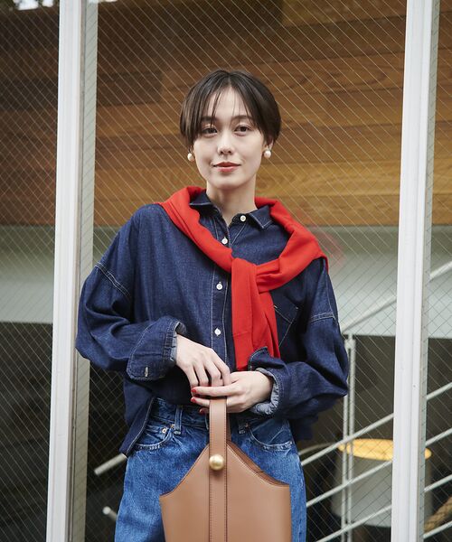 Rouge vif la cle / ルージュ・ヴィフ ラクレ シャツ・ブラウス | NEW オーバーサイズデニムシャツ | 詳細7