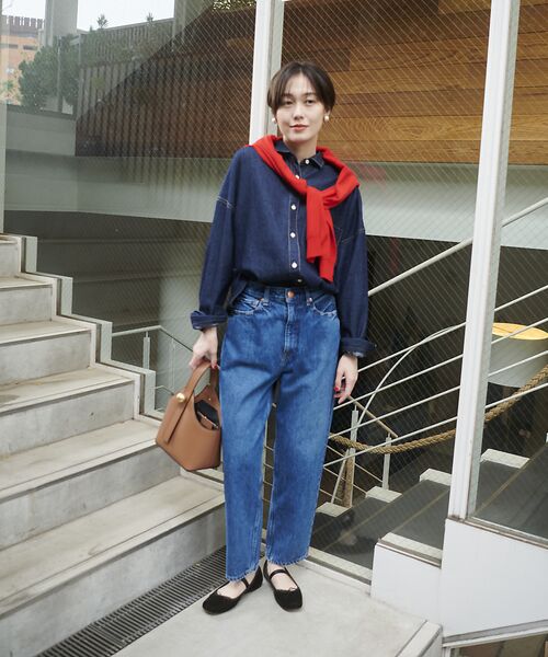 Rouge vif la cle / ルージュ・ヴィフ ラクレ シャツ・ブラウス | NEW オーバーサイズデニムシャツ | 詳細8