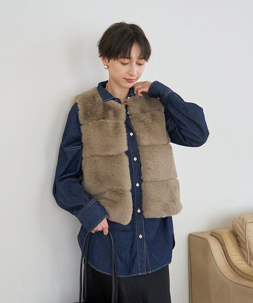 Rouge vif la cle / ルージュ・ヴィフ ラクレ シャツ・ブラウス | NEW オーバーサイズデニムシャツ | 詳細10