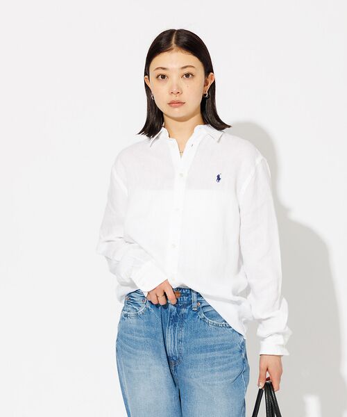 Rouge vif la cle / ルージュ・ヴィフ ラクレ シャツ・ブラウス | 【POLO RALPH LAUREN/ポロ ラルフ ローレン】LINEN LS | 詳細3