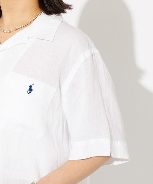 Rouge vif la cle / ルージュ・ヴィフ ラクレ シャツ・ブラウス | 【POLO RALPH LAURENポロラルフローレン】リネン キャンプシャツ | 詳細11