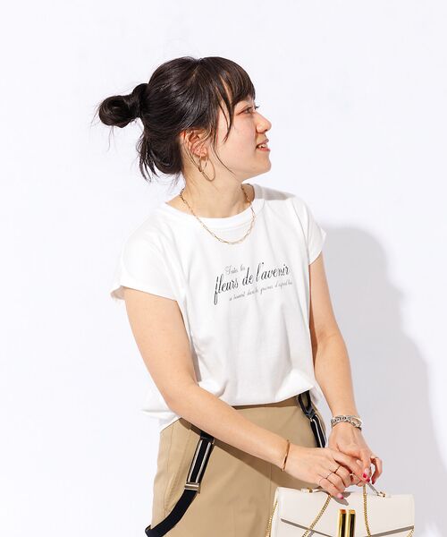 Rouge vif la cle / ルージュ・ヴィフ ラクレ Tシャツ | 【TICCA/ティッカ】別注ウォッシュ天竺フレンチロゴTシャツ | 詳細2