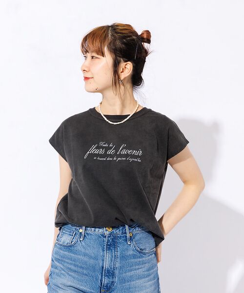 Rouge vif la cle / ルージュ・ヴィフ ラクレ Tシャツ | 【TICCA/ティッカ】別注ウォッシュ天竺フレンチロゴTシャツ | 詳細24