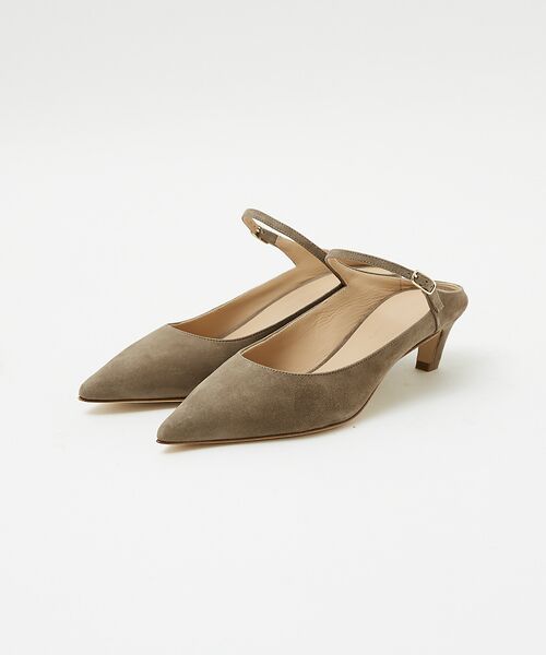 Rouge vif la cle/ルージュ・ヴィフ ラクレ 【BRENTELLA/ブレンテッラ】MARIEポインテッドミュール グレージュ 37 Rouge vif la cle/ルージュ・ヴィフ ラクレ 【BRENTELLA/ブレンテッラ】MARIEポインテッドミュール グレージュ 37