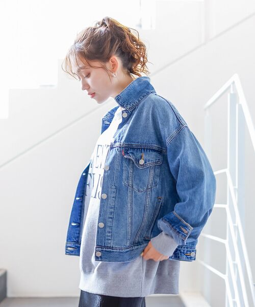 Rouge vif la cle / ルージュ・ヴィフ ラクレ Gジャン・デニムジャケット | 【Levi's/リーバイス】  90S トラッカージャケット SOFT AS B | 詳細3