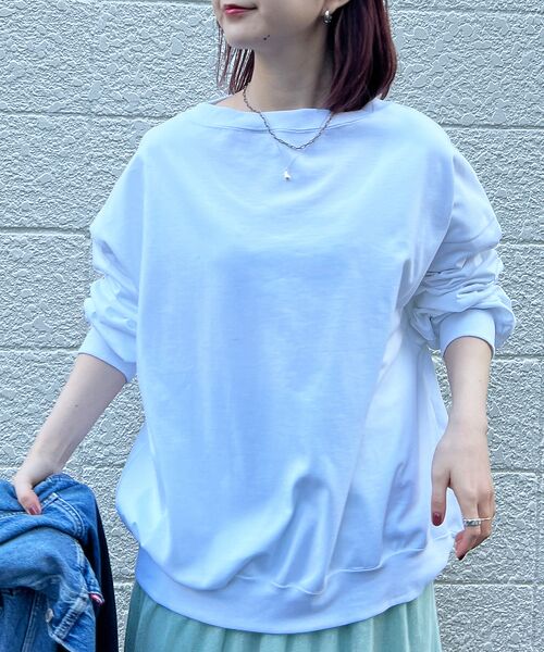 Rouge vif la cle / ルージュ・ヴィフ ラクレ Tシャツ | ゆるシルエットバックヘンリーカットプルオーバー | 詳細2