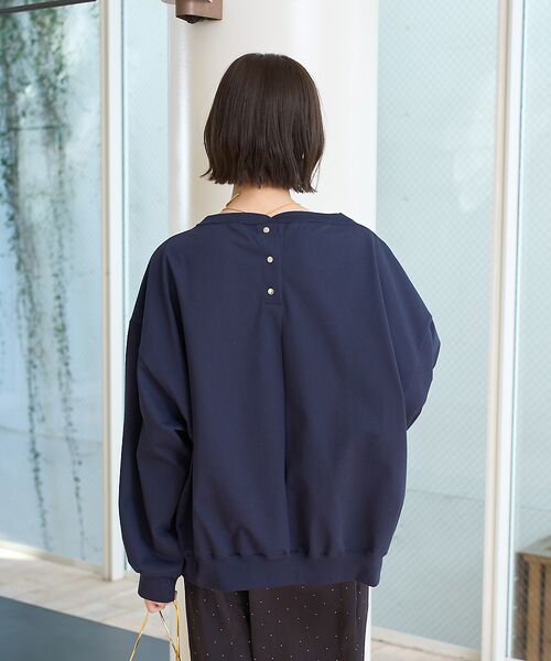 Rouge vif la cle / ルージュ・ヴィフ ラクレ Tシャツ | ゆるシルエットバックヘンリーカットプルオーバー | 詳細22