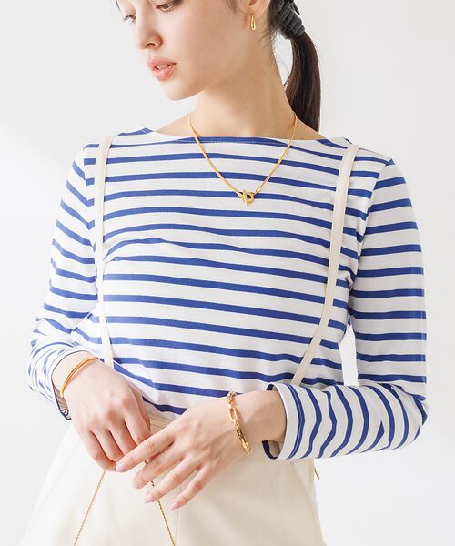 Rouge vif la cle / ルージュ・ヴィフ ラクレ Tシャツ | バックVボーダー ロンT | 詳細1