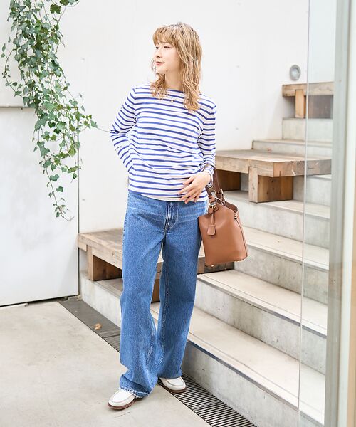 Rouge vif la cle / ルージュ・ヴィフ ラクレ Tシャツ | バックVボーダー ロンT | 詳細3