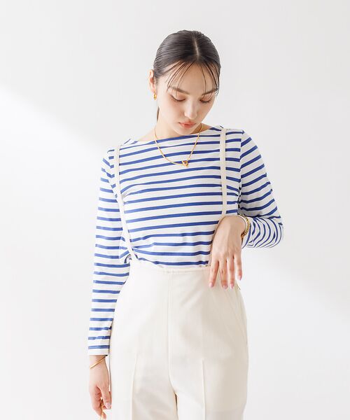 Rouge vif la cle / ルージュ・ヴィフ ラクレ Tシャツ | バックVボーダー ロンT | 詳細4