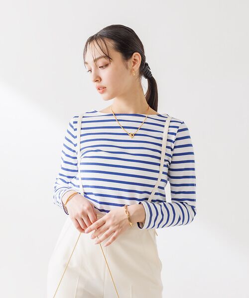 Rouge vif la cle / ルージュ・ヴィフ ラクレ Tシャツ | バックVボーダー ロンT | 詳細8