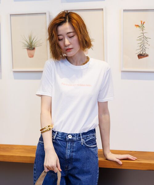 Rouge vif la cle / ルージュ・ヴィフ ラクレ Tシャツ | ロゴコンパクトTシャツ | 詳細2